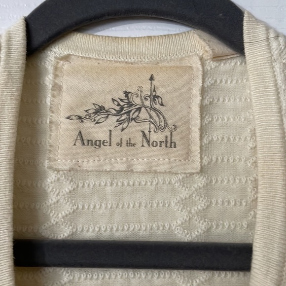 Angel of the north by Anthropologie, cream Moto style cardigan xs - Picture 6 of 12